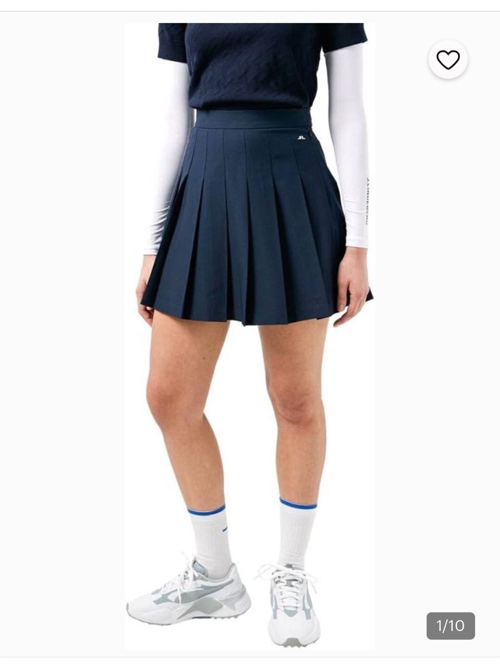 JLindenburg Pleated Navy Tennis/Golf Skirt - Women's Skort